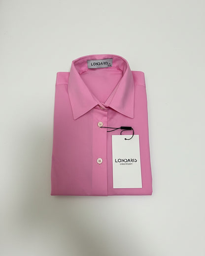 Londaris Women's Long Sleeve Dusty Rose Poplin Shirt