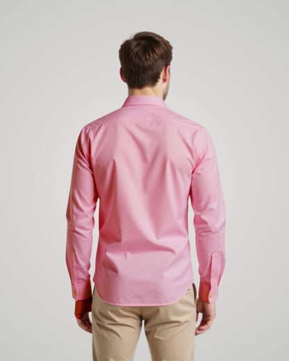 Londaris Men’s Long Sleeve Dusty Rose Oxford Shirt