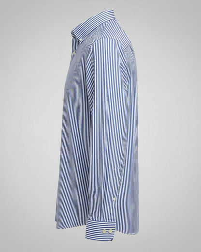 Londaris Men’s Long Sleeve Steel Light Blue Striped Shirt