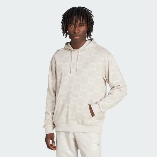 Monogram All Over Print Loose Hoodie