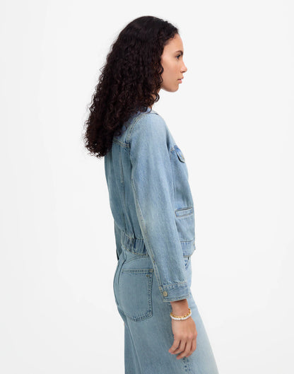 Cinched Lady Jacket in Ashbury Wash: Airy Denim Edition