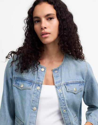 Cinched Lady Jacket in Ashbury Wash: Airy Denim Edition