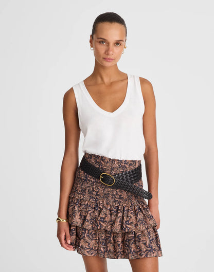 Tiered Mini Skirt