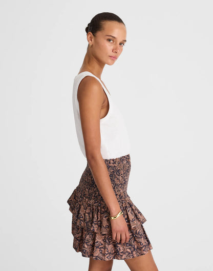 Tiered Mini Skirt
