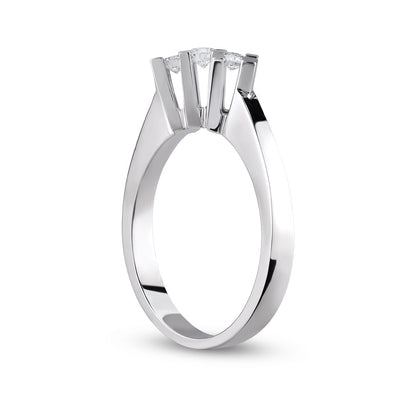 ALICE, 14 K White Gold, Diamond Ring