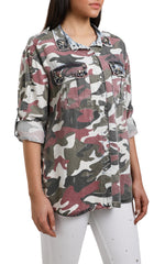 Army Print Shirt, Camo Shirt, J1659101