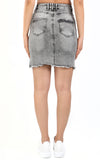 Black Denim Mini Skirt, Ripped Jean Skirt, Girls Jean Skirt,  P793101,