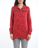 Flora Printed Shirt, Tencel Shirt, Print Shirt, Y1847101