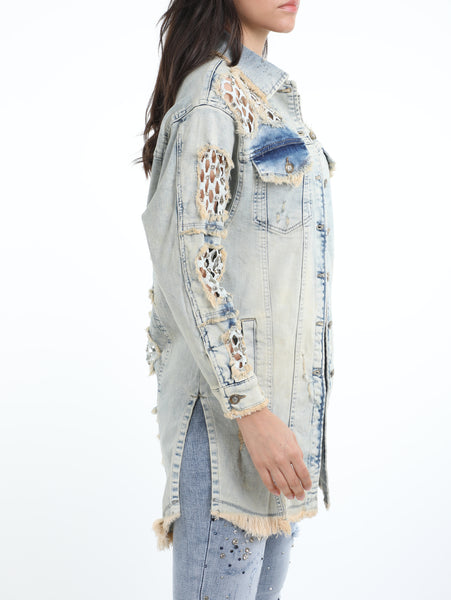 Womens Denim Jackets, Ladies Denim Jackets,Lipsy Denim Dress, V5074102