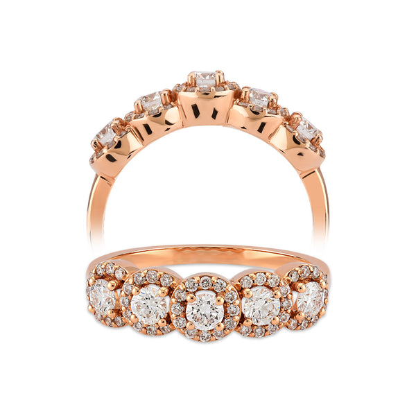 JOLIE, 14 K Yellow Gold, Diamond Ring